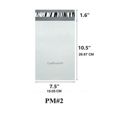 7.5×10.5 Poly Mailers Shipping Envelopes Self Sealing Plastic Mailing Bag 2.0Mil