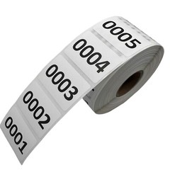 Consecutive Number Inventory Labels 800 Stickers 2×1 Inch Sequential Adhesive
