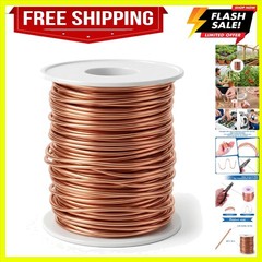 14 Gauge Copper Wire 0.06 inches 1.6mm 98 Feet Dead Soft Solid Bare Copper Wi…