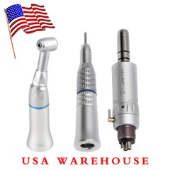 NSK Style Dental Low Speed Push Button Contra Angle Handpiece Kit 2/4 Holes YAD