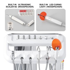 5 Pack Dental Ortho Composite Ceramic Bondable Clear Lingual Buttons Round Base