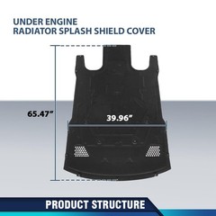 Under Engine Splash Shield Black for Porsche Panamera 2010-2016 97050411702