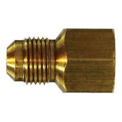 10236 Adapter, 3/8 in Male Flared x 3/8 in FNPTF, Brass, 2 Pack