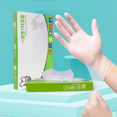 M / XL Size Clear TPE Food Service Disposable Gloves Powder Free 100 200 400pcs