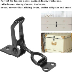 2 PCS Black Toggle Latch Clamp 300Lbs Heavy Duty Adjustable Pull Latch – Quick R