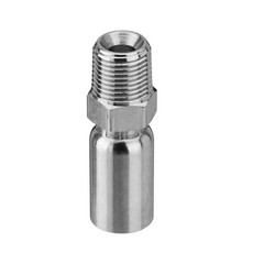 12Pack 1/2″ NPTF Hydraulic Hose Fittings 3/8″ Hose X 1/2″ NPTF Male w/ Cover New