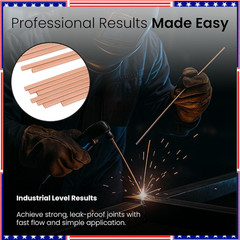 15% Silver Brazing Rods AWS Bcup-5 40 Sticks Silver Solder Phos Copper Brazing A