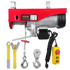 VEVOR Electric Hoist 1760lbs Crane Winch with Wired Remote Control 1450W 110V