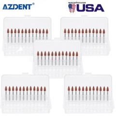60PCS Dental Polishing Polishers Bur FG 1.6mm Mini Points Brownie Friction Grip