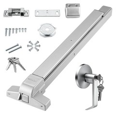 VEVOR Push Bar Door Locks Carbon Steel Panic Bars for Exit Doors Exterior Lever