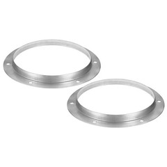 Patikil 8 Duct Connector Flange 2 Pack Metal Straight Pipe Exhaust Flange Duct
