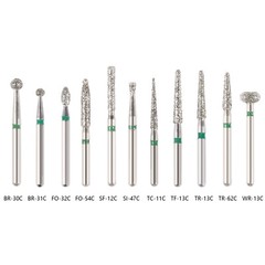 100pcs SANDENT Dental Diamond Burs For High Speed Handpiece Friction Grip 1.6mm