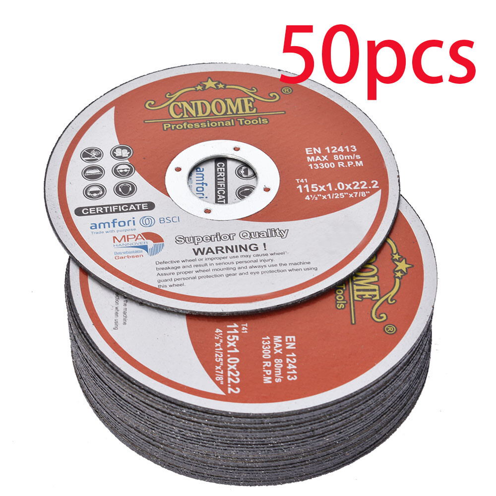 50 Pack 4-1/2″x.0.40″x7/8″ Cut-off Wheel – Metal & Stainless Steel Cutting Discs