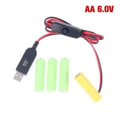 2X AAA Eliminator Cable Dummy-Battery Power Cord Replacement For 3V/4.5V/6V