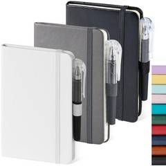 Small Notebook Pocket Size Journal 3.7″ x 5.7″, 3 Pack, Black_Gray_White