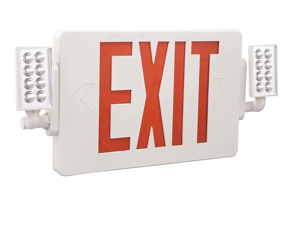 UL Listed-1 Pack Red Led Exit Sign Lights Combo with Battery For Led Exit Light.