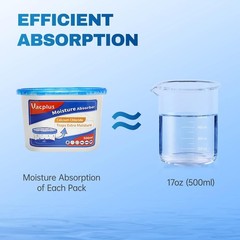 Quality Moisture Absorbers 6 Pack – Visible Water Collection (10.5 Oz)