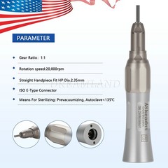 ASKEADNT Dental Slow Low Speed Straight Handpiece Nosecone 1:1 FX65