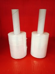 (2)Rolls Shrink Wrap Stretch Film w/Handle- 5″x1000′- 125mmx300m-80 Gauge- Clear
