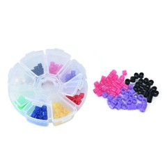 160 Pcs Dental Silicone Instrument Code Rings Autoclavable 135ºC Hygienist Tool
