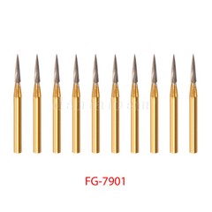 10 Pcs Dental Tungsten Carbide Trimming & Finishing Burs Drill Smooth FG 7901