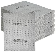 CleanTek 20 pack Perforated Medium Weight Oil Absorbent Pads RWA1658GR 15″ X 19″