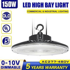 480V 150W LED Garage Light UFO High Bay Light Commercial Warehouse Barn Fixtures