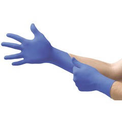 Ansell N193 Microflex Nitrile Exam Gloves, Textured Fingertips, 3.9 Mil,
