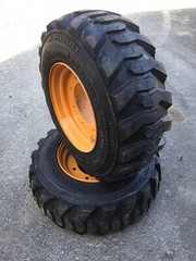 2 NEW 12-16.5 Tires/Wheels/Rim for 4X4 Case 580 Backhoe-Super M & L 4WD-119243A1