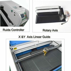 DSP 100W 1060 Laser Engraver Machine Ruida 6445G Linear Rail CW-5200 Chiller CA