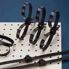 10-100pcs Heavy Duty Tactical Handcuff Zip Ties 13x500mm Black Nylon Dbl Locking