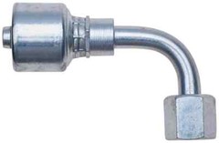 12G-12FJX90M MegaCrimp Coupling Female JIC 37 Flare Swivel – 90 Bent Tube