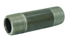 Anvil 8700141057 Black Steel Pipe Fitting Nipple 1 NPT Male x 3-1/2 in.