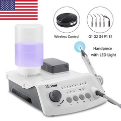 VRN A8 Dental Cordless Ultrasonic Piezo Scaler LED Detachable Handpiece +5 Tips