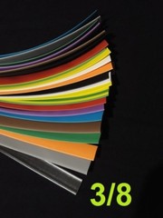 3/8 ” 9.5mm ASSORTED *12* COLORS 2:1 heat shrink tubing polyolefin (6′ FOOT)