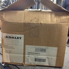 ASD16128 Adalet Nema Type 4 16″ x 12″ x 8″ Steel Gray Wall Mount Enclosure