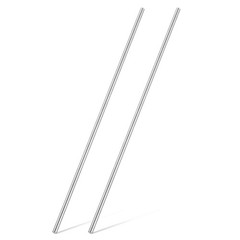 2 PCS 316 Stainless Steel Rod 13/64 Inch 5mm 11.81 Inch 300mm Round Bar