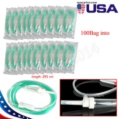 100Pack Dental Disposable Implant Irrigation Tubing Tube C Type 291cm Fit W H