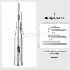 AZDENT Dental Surgical LED Brushless Micro Motor /Saw Straight Handpiece
