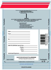 100 Plastic Deposit Bags – Opaque – 10″ x 13″ (A Size)
