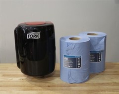 Tork Centerfeed Dispenser with (2) Rolls of Tork Paper Towels 13 24 51A 21287041