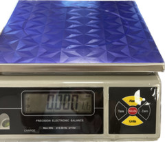 Portable Check weigher Scale 30 kg X 1 g, Large Pan 12″ x 9″
