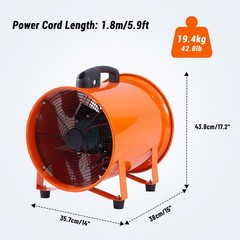 Exhaust Fan Ventilation Paint Booth Utility Blower, Utility Blower Fan, Portable