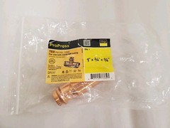Viega ProPress 1 in. x 3/4 in. x 3/4 in. Press Copper Reducing Tee (77335)