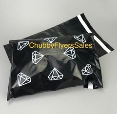 (100) CUSTOM POLY MAILERS • ENVELOPES BAGS (PRINTED LOGO) PINK, WHITE, BLACK…