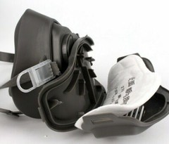 Silicone Half Face Gas Mask Paint Spray Chemical Respirator Reusable 95% Filter