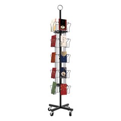 Greeting Card Rack Spins 20 Pocket Black Retail Display 6″ x 8 Cards Sign Holder