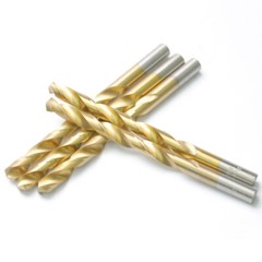 Drillforce 10PCS 3/8″ Titanium Drill Bits Set HSS Metal Woodworking Drill Bit