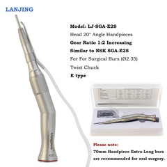 Dental Surgical Straight Handpiece 1:2 Oral Surgery Nose Cone 20 Degree External