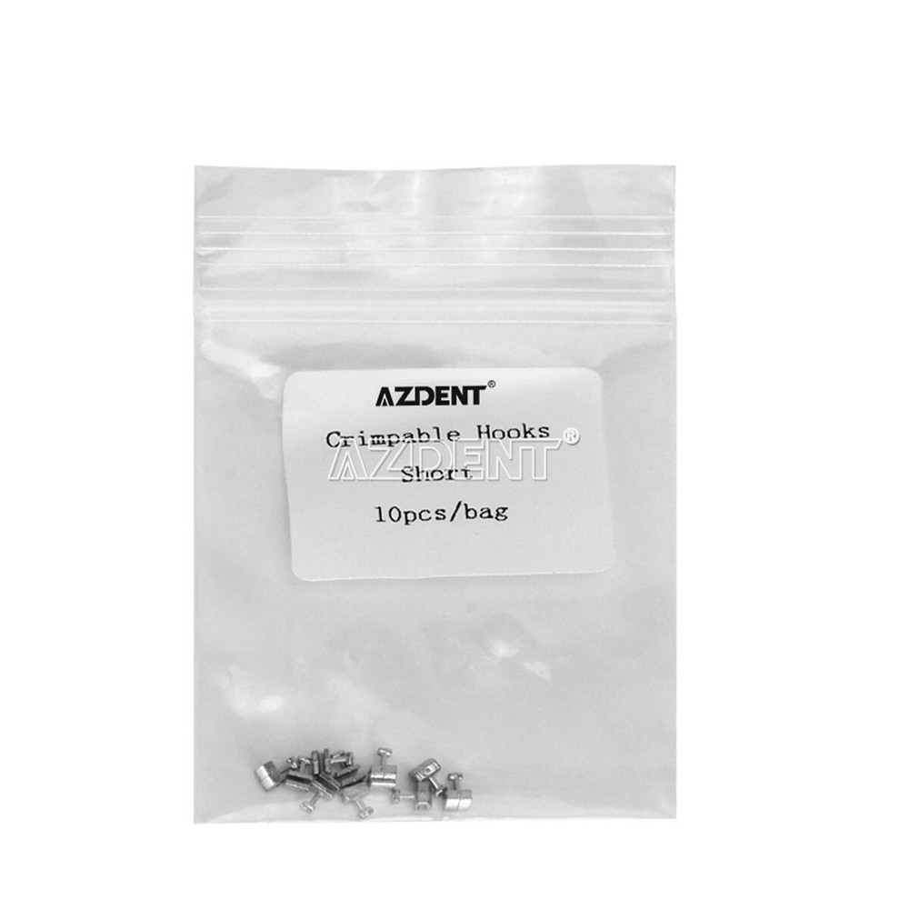 AZDENT Dental Orthodontic Crimpable Hook Stops Short/Long/Right/Left/Cross/Mini